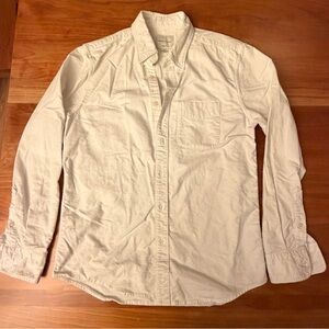 Women’s American Eagle Button-Up Long Sleeve White Cotton Shirt